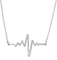 Heartbeat Heart Silver Necklaces