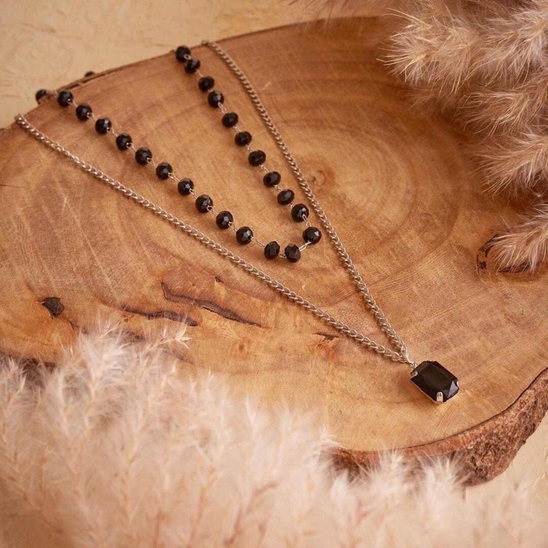 BLACK DIAMOND-STUDDED