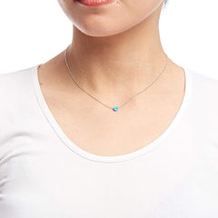 Opal Heart Necklaces