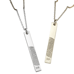 FINGERPRINT BAR NECKLACE