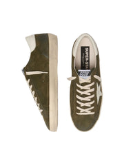 GOLDEN GOOSE SUPER-STAR 'OLIVE GREEN SUEDE / WHITE STAR'