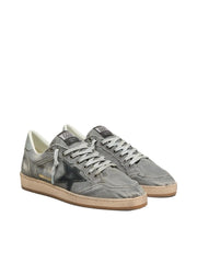 GOLDEN GOOSE BALL STAR 'GREY CANVAS DISTRESSED'