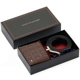 Tommy Hilfiger Men's Wallet and Belt Comprehensive Set