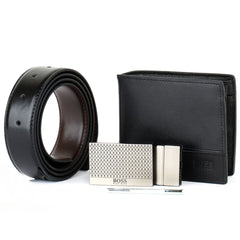 Hugo Boss Leather Wallet Set For Men