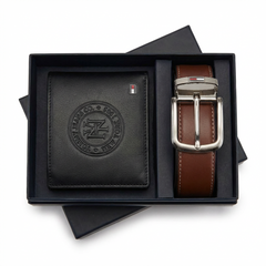 Tommy Hilfiger Men's Wallet and Belt Comprehensive Set