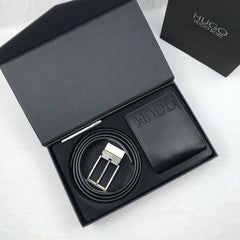 Hugo Boss Leather Wallet Set For Men