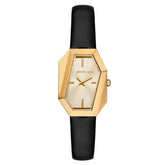 MICHAEL KORS HEX LEATHER WATCH