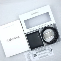Calvin Klein Wallet & Belt Set for Men