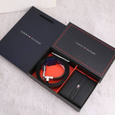 Tommy Hilfiger Men's Wallet and Belt Comprehensive Set