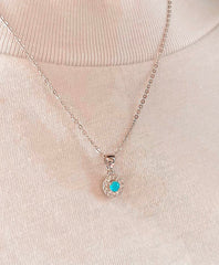 Circle Zircon  Necklace