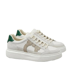 FERRAGAMO LOW-TOP SNEAKER 'WHITE GREY GREEN'