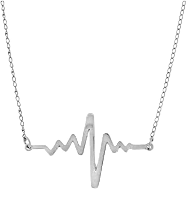 Heartbeat Heart Silver Necklaces