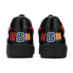 BAPE BAPESTA LOW 'SHARK PATENT BLACK RED'