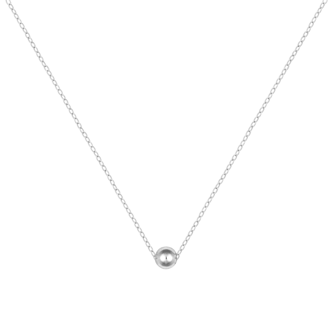 MINIMALIST BALL PENDANT NECKLACE