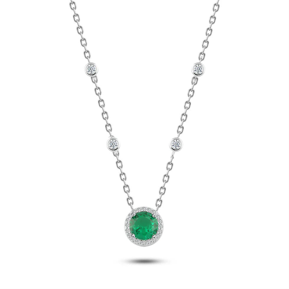 Women's Necklace with Pendant Zircon