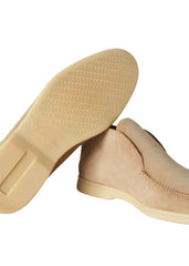 LORO PIANA OPEN WALK ANKLE BOOT BEIGE