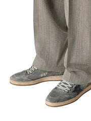 GOLDEN GOOSE BALL STAR 'GREY CANVAS DISTRESSED'