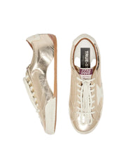 GOLDEN GOOSE TRUE STAR 'METALLIC GOLD LEATHER / WHITE STAR & HEEL'