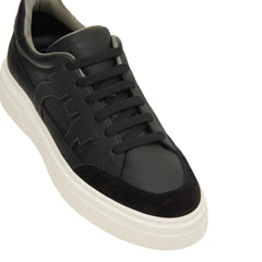 FERRAGAMO LOW-TOP SNEAKER 'BLACK GREY'