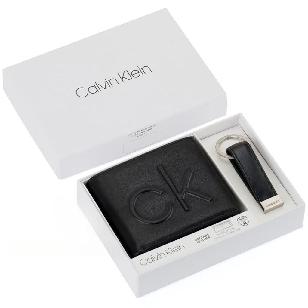 Calvin Klein Wallet And Keychain For Men