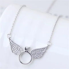 Angel Wings Ring Necklace