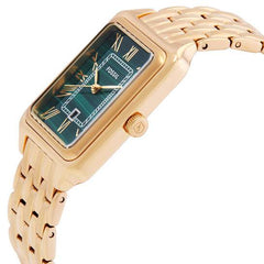FOSSIL RAQUEL QUARTZ GREEN DIAL LADIES WATCH