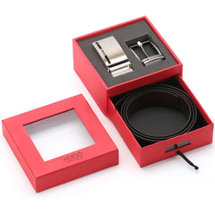 Hugo Boss Leather Belt Set For Men