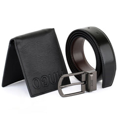 Hugo Boss Leather Wallet Set For Men
