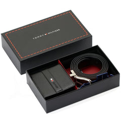 Tommy Hilfiger Men's Wallet and Belt Comprehensive Set