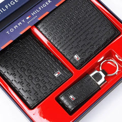 Tommy Hilfiger Set Genuine Leather & Card Holder