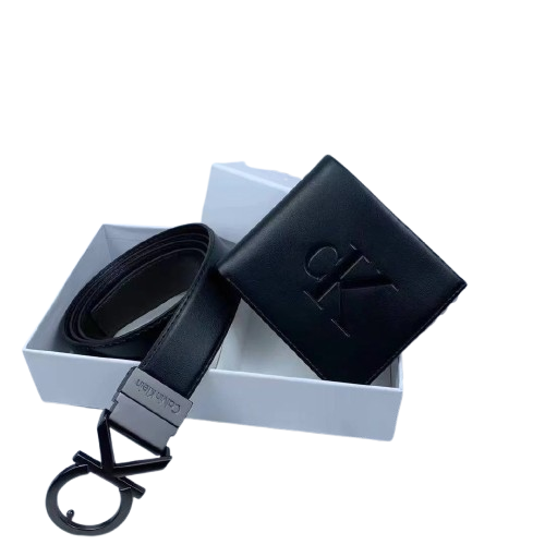 CK Leather Wallet Set For Men