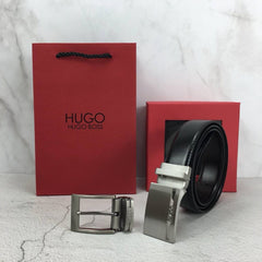 Hugo Boss Leather Belt Set For Men