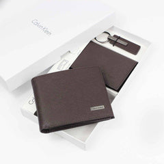 Calvin Klein Micro Pebble Bifold Wallet and Key Fob Set