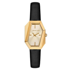 MICHAEL KORS HEX LEATHER WATCH