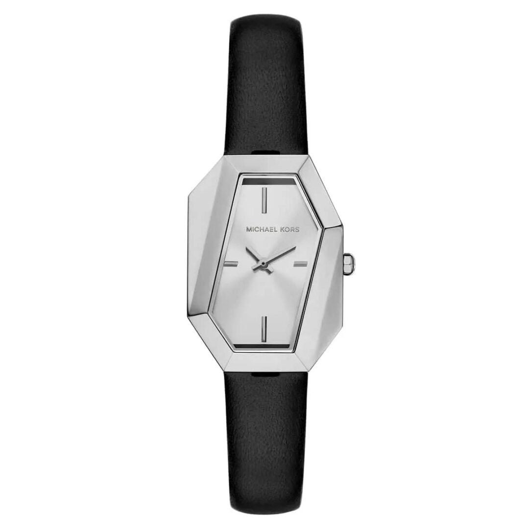 MICHAEL KORS HEX LEATHER WATCH