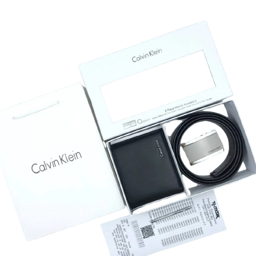 Calvin Klein Wallet & Belt Set for Men