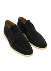 LORO PIANA OPEN WALK ANKLE BOOT  BLACK