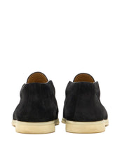 LORO PIANA OPEN WALK ANKLE BOOT  BLACK