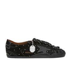 GOLDEN GOOSE TRUE STAR 'BLACK SUEDE WITH SWAROVSKI CRYSTALS'