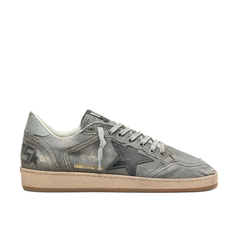 GOLDEN GOOSE BALL STAR 'GREY CANVAS DISTRESSED'