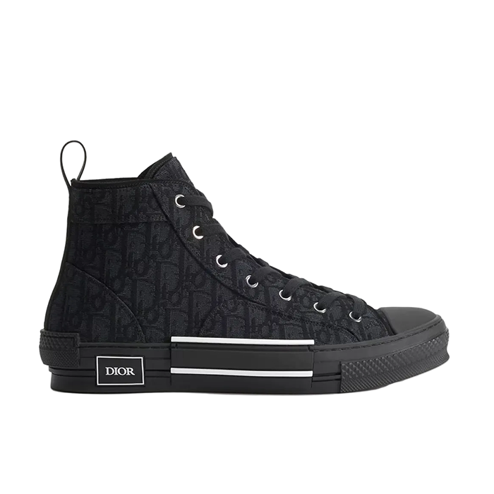 DIOR B23 HIGH-TOP SNEAKER 'BLACK OBLIQUE'
