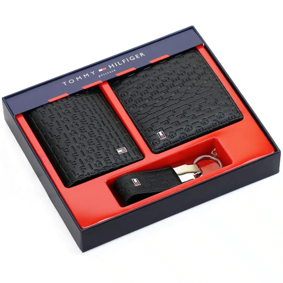 Tommy Hilfiger Set Genuine Leather & Card Holder